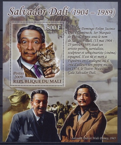 Salvador dali with domestic - salvador,