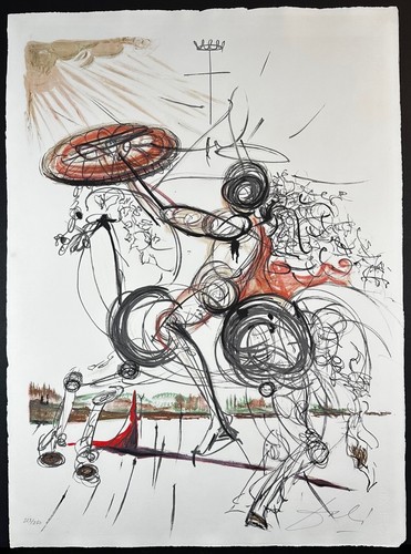 Dali crazy horse hand signed - crazy,