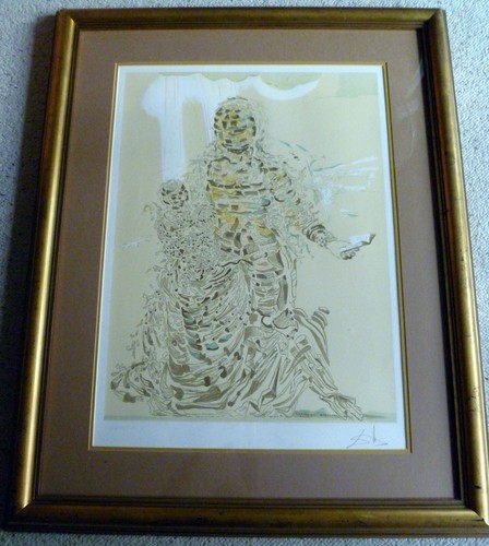Dali lithograph exploding - dali,