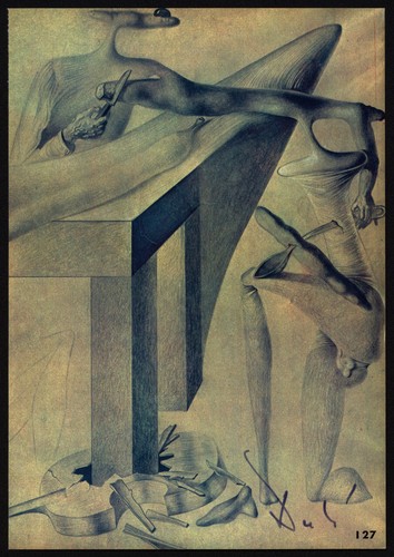 Hand signed salvador dali - hand,